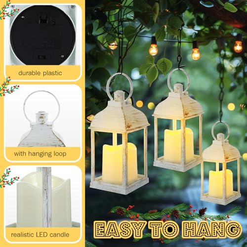 12 Pack LED Flameless Candle Lanterns - Decorative Outdoor Indoor Lighting