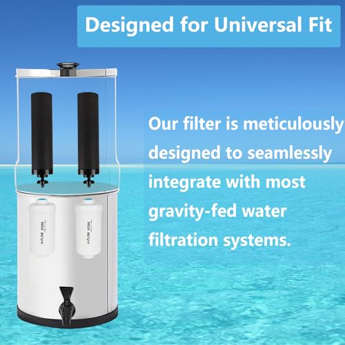 Water Filter Replacement for Berkey & K5366 Fluoride Filters - Black/White, 6-inch & 10-inch Variants