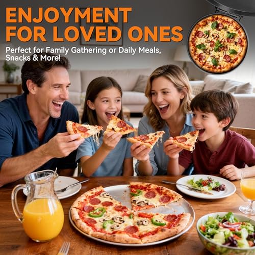 Baker's Friend Graphite 12-Inch Countertop Pizza Maker - Electric Home Kitchen Appliance