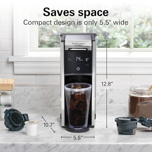 Hamilton Beach FlexBrew Advanced 4-in-1 Single Serve Coffee Maker Black