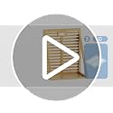 Bamboo Tilt Out Laundry Hamper Cabinet with Removable Basket - Walnut