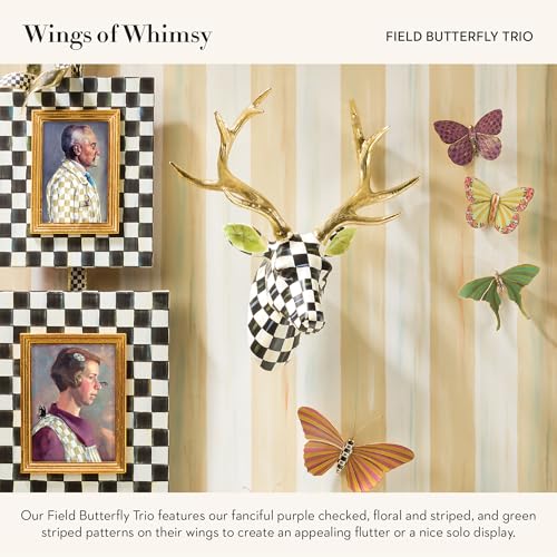 Field Butterflies Trio Wall Decor - MacKenzie-Childs Butterfly Wall Art Set