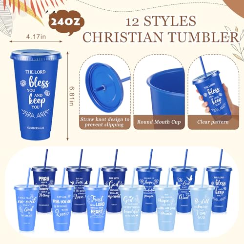Gradient Blue 12-Piece Christian Holiday Gift Set for Church Events