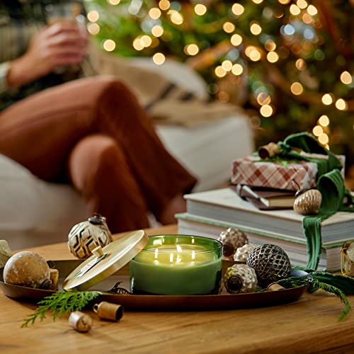 Frasier Fir Scented Candle - 21 oz Green Heritage Holiday Candle with 4 Wicks