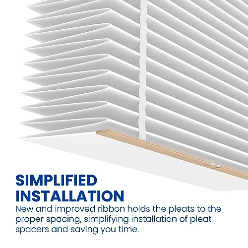 AprilAire 401 Replacement Air Filter - 16x25x6 Inch, Pack of 2, MERV 10, for 2400 & Space-Gard Purifiers - Variation of Air Filter / 16" x 25" x 6"
