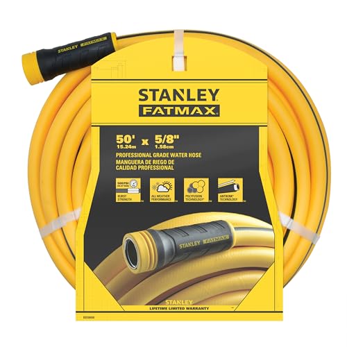 50 Feet Garden Hose - Heavy Duty, AntiKink, Lightweight Water Hose - Yellow