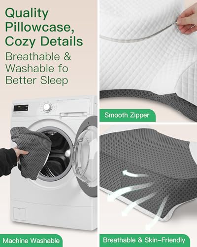 FEYIDEO Side Sleeper Pillow with Arm Hole for Shoulder Pain & Numbness Relief