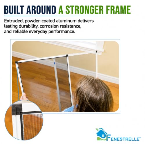 Fenestrelle Expandable Window Screen - Medium (15" H x 21-40" W) 2-Pack