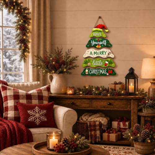 Christmas Decorations - Have Yourself A Merry Little Wooden Sign