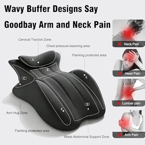 OTONIS Black Multi-Functional Memory Foam Wedge Pillow - Ergonomic Support