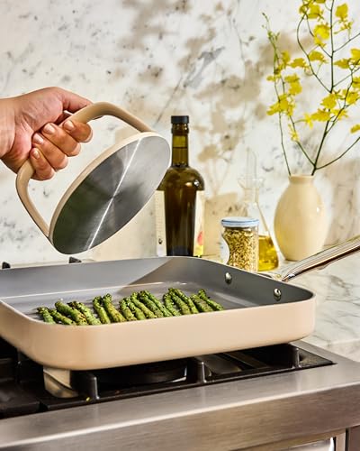 Stainless Steel Caraway Grill Press with Handle - Even Pressure & Searing