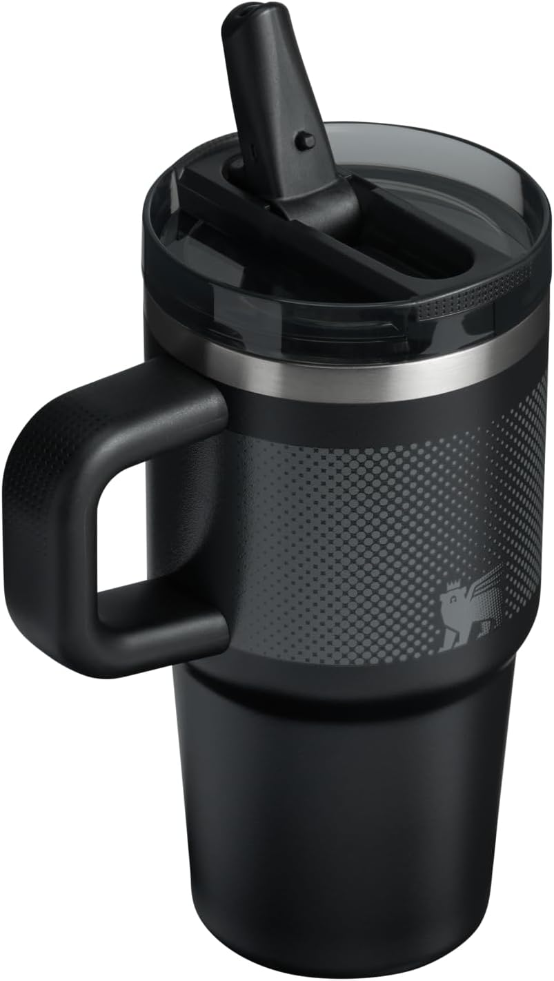 STANLEY Quencher ProTour Tumbler - 20 oz Insulated Stainless Steel with Leakproof Lid & Built-In Straw | Black Fade