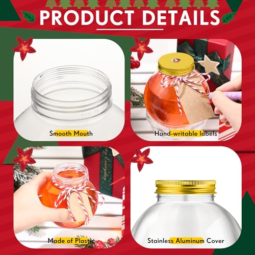 Yaomiao 24-Pack 16oz Plastic Fishbowl Drink Cups with Lids and Straws (Variation: 24)