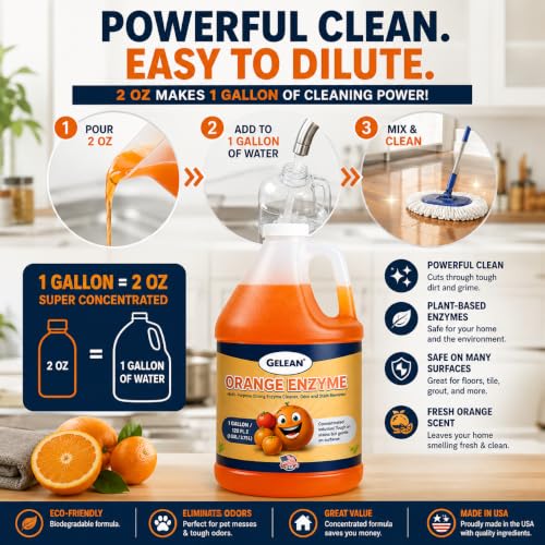 Probiotic Enzymatic Multi-Purpose Cleaner with Orange Scent - 1 Gallon