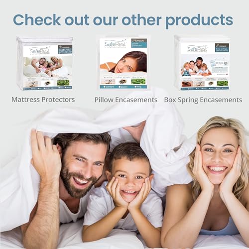 Queen Zippered Mattress Protector 9-12 Inch Waterproof Encasement - Breathable & Noiseless