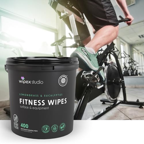 Wipex Gym Wipes Refill Roll - 800 Count Plant-Based Surface & Yoga Mat Cleaner, Lemongrass, Eucalyptus | Pack of 1