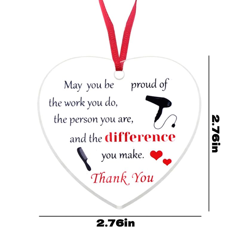 Hairdresser Christmas Ornament - Hair Stylist Appreciation Keepsake - Variation 2