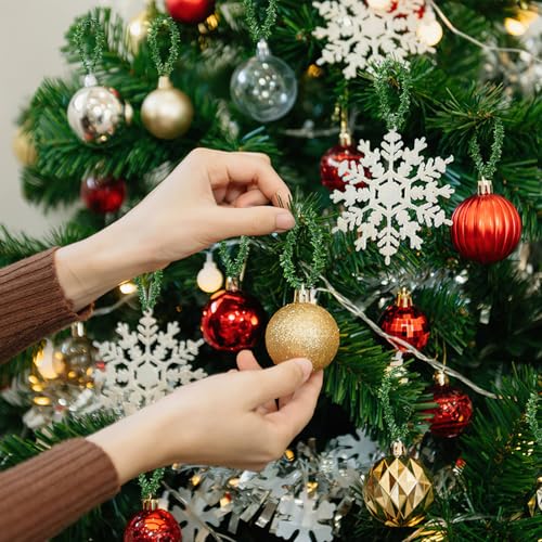 MARFOREVER 32.8Ft Artificial Christmas Pine Garland Greenery - Realistic Holiday Decor