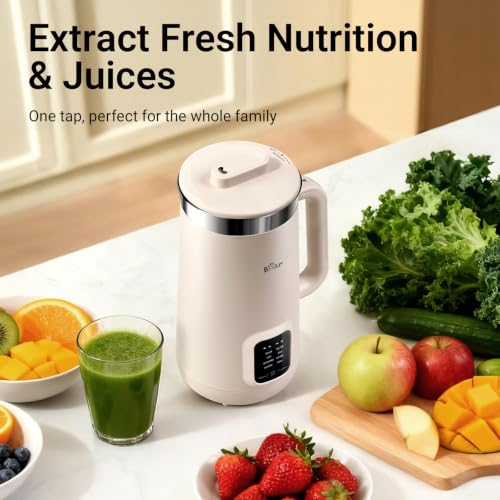 Bear 8-in-1 Nut Milk Maker - 40oz Soy, Almond, Oat Milk & Juice Machine