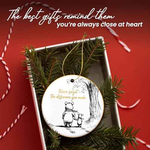 Christmas Thank You Gifts for Women Men - Ceramic Christmas Ornaments 2025 - Employee Appreciation Gifts for Teacher Coworkers Boss, Farewell Retirement Gift for Woman, Stocking Stuffers