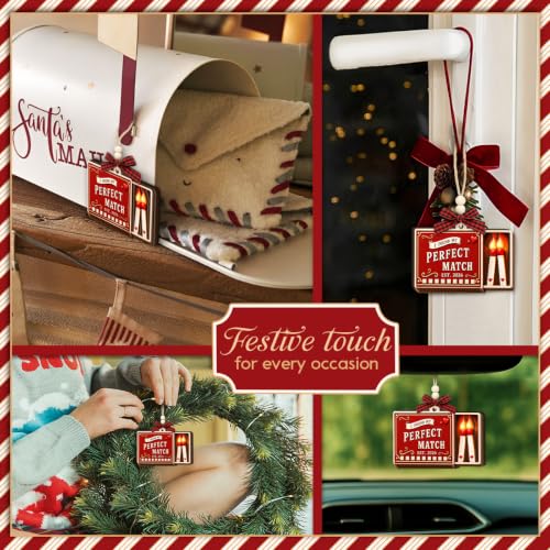 Perfect Match Couple Christmas Ornament 2026 – Wooden Two-Layer Keepsake