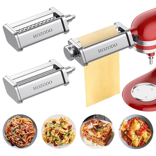 KitchenAid Pasta Attachment Set Silver - 3-Piece Pasta Roller & Cutter