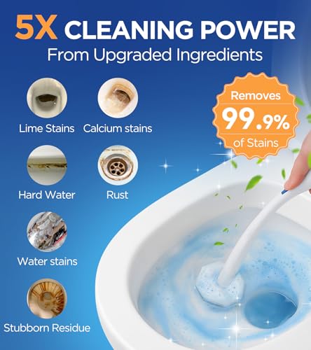 64 Count Toilet Bowl Cleaner Refills for Clorox Wand - 5X Power, Disposable Scrubber with Fresh Fragrance - Variation of THIS listing