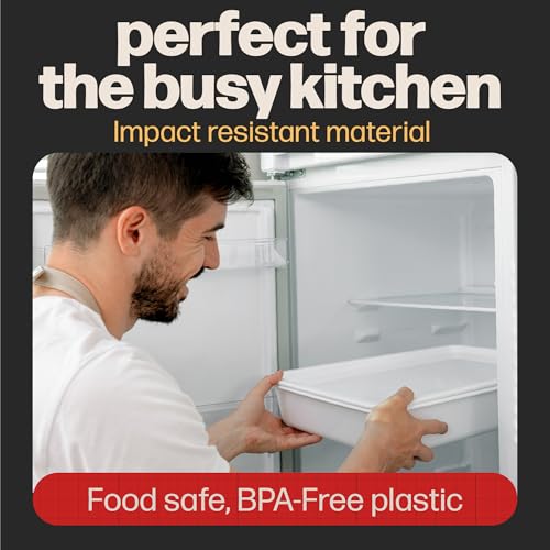 2 Pack Pizza Dough Proofing Box - Stackable BPA-Free Bread & Food Storage Containers