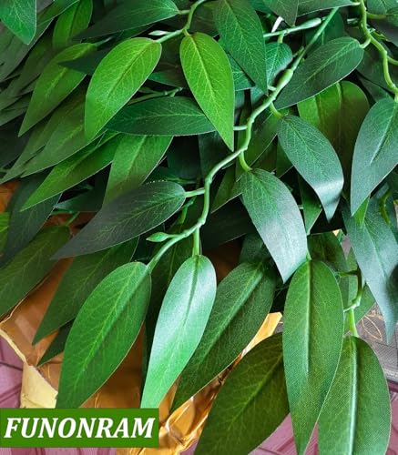 Artificial Italian Ruscus Greenery Stems - 23 Inch, 84 pcs, Wedding & Floral Decor