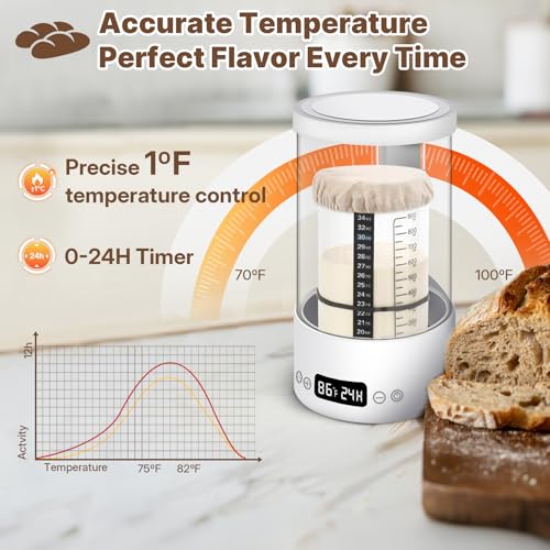 Sourdough Starter Warmer Box Incubator for Fermentation - Home Bread Making