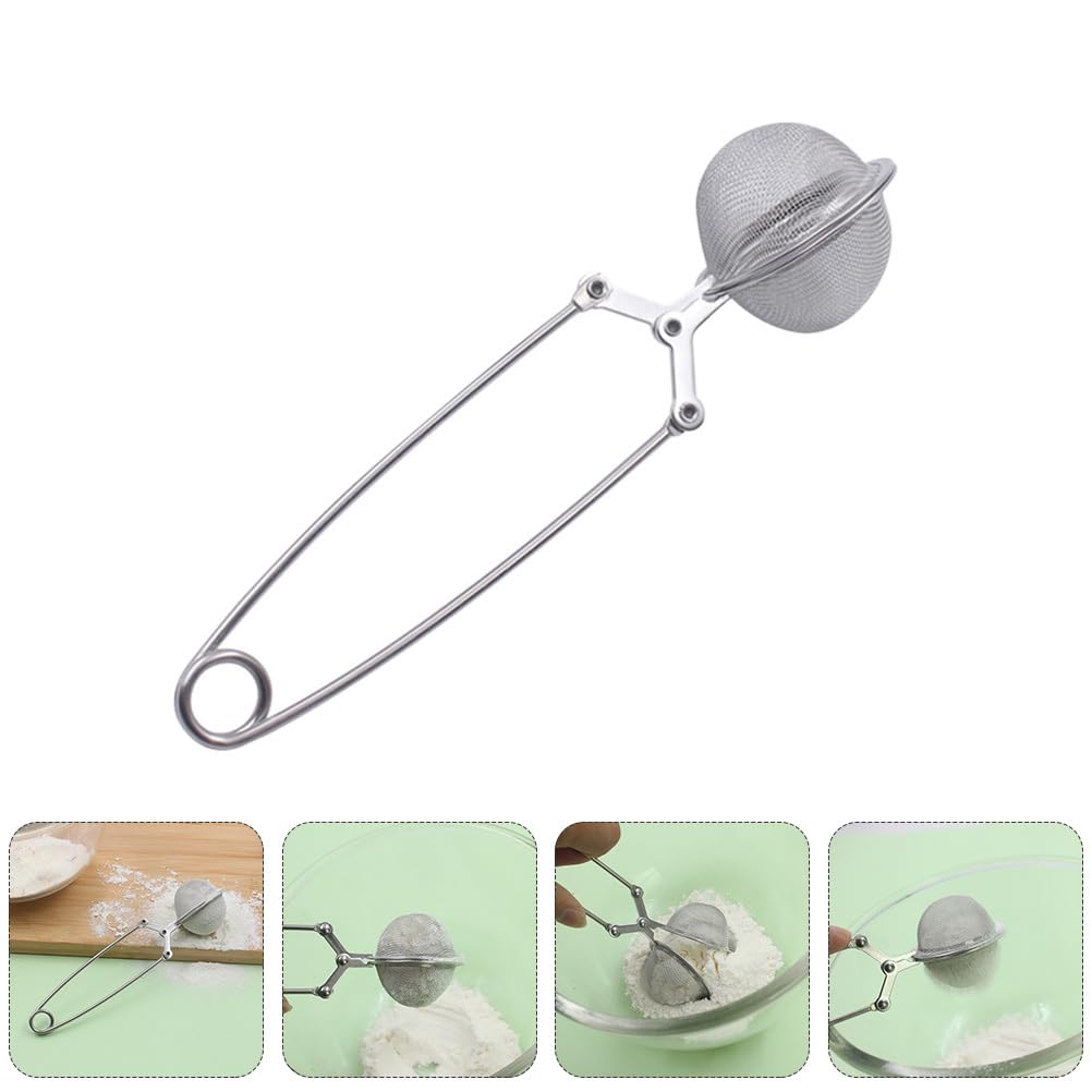 Zerodeko Stainless Steel Flour Spreader Screen 2-Pack Fine Mesh Strainers for Kitchen Baking Dusting Powdered Sugar Cocoa and Matcha 6.57 Inch Handheld Sifters
