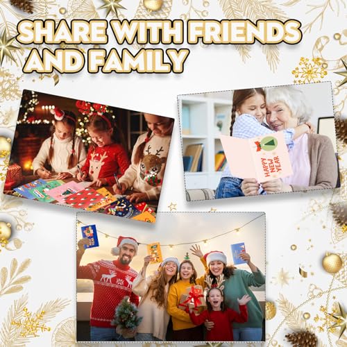 Zhanmai 360-Pack Christmas Card Set with 360 White Envelopes – 24 Designs, 6 x 4 Inches