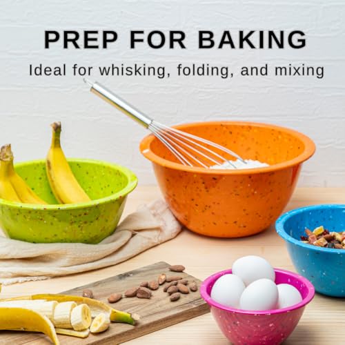 Confetti Melamine Nesting Mixing Bowls Set - Colorful Vibrant - Fesitive Color