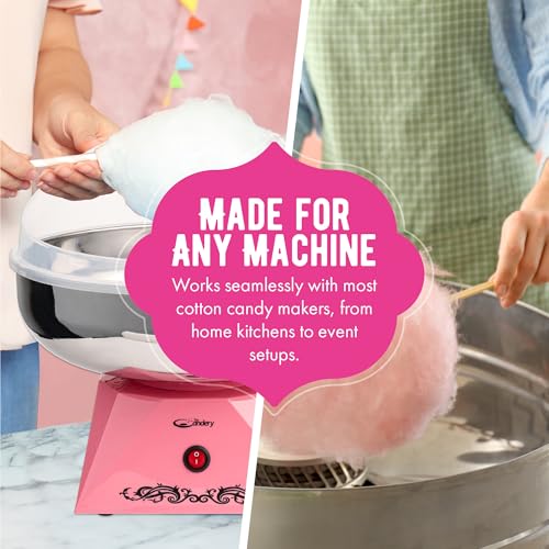 The Candery Cotton Candy Floss Sugar (3-Pack) Includes 100 Premium