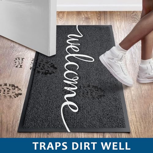 EARTHALL 4' x 2'8" Welcome Mat - Funny Outdoor/Indoor Front Door Rug