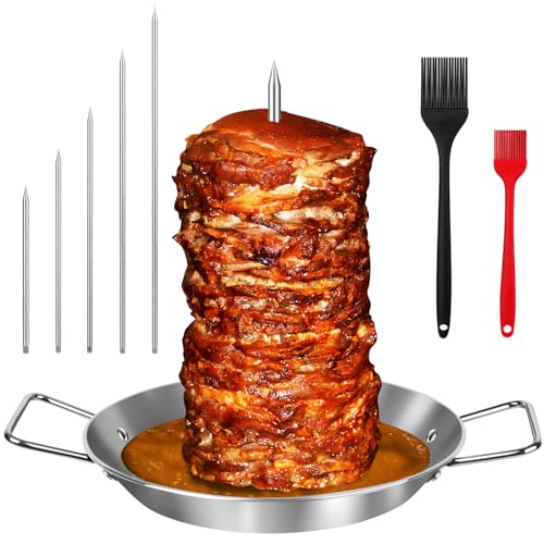 Al Pastor Skewer for Grill - 13 Inch Classical Version with Fat Separator