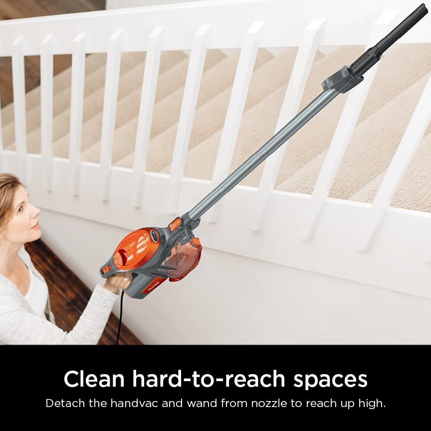 Shark HV302 Rocket Pet Corded Stick Vacuum - Lightweight & Versatile for Carpets & Hard Floors | Includes Crevice Tool & Pet Multi-Tool