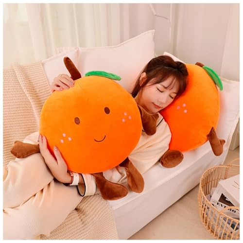 Orange Plush Pillow, Fruit Stuffed Animal, Food Plush Pillow, Gift for Kids, Adults, Boys, Girls(15.7 inch)