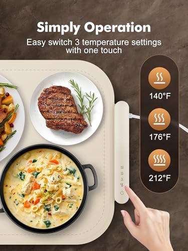 Food Warming Mat, Electric Tray for Parties Buffet