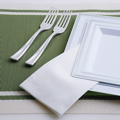 JOLLY PARTY 420 Pack Disposable Hand Towels - Soft & Absorbent Guest Towels for Bathroom & Events