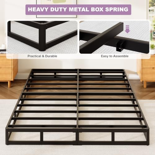 YIADDTION Queen Size 7 Inch Heavy Duty Metal Box Spring - Support & Support