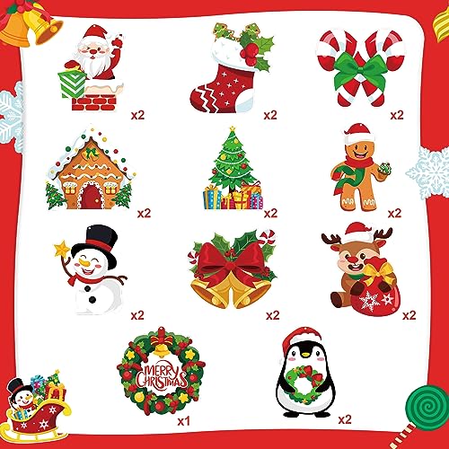 LOKIPA 30PCS Christmas Hanging Decorations, Ceiling Hanging Decorations for Home Office Classroom Fall Decor