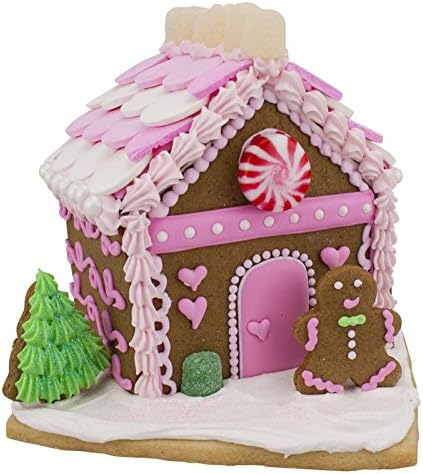 Gingerbread House Cookie Cutter Set - Mini 2-Piece with Recipe Card, 4.5” Tall - Made in USA