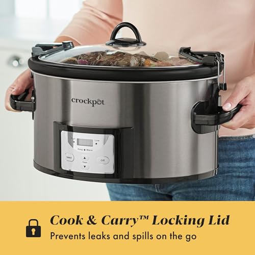 Crock-Pot MyTime Programmable Slow Cooker - 6 Quart Stainless Steel