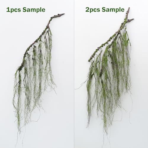 63 Inch Faux Willow Tree Branches Hanging Moss for Halloween & Decor