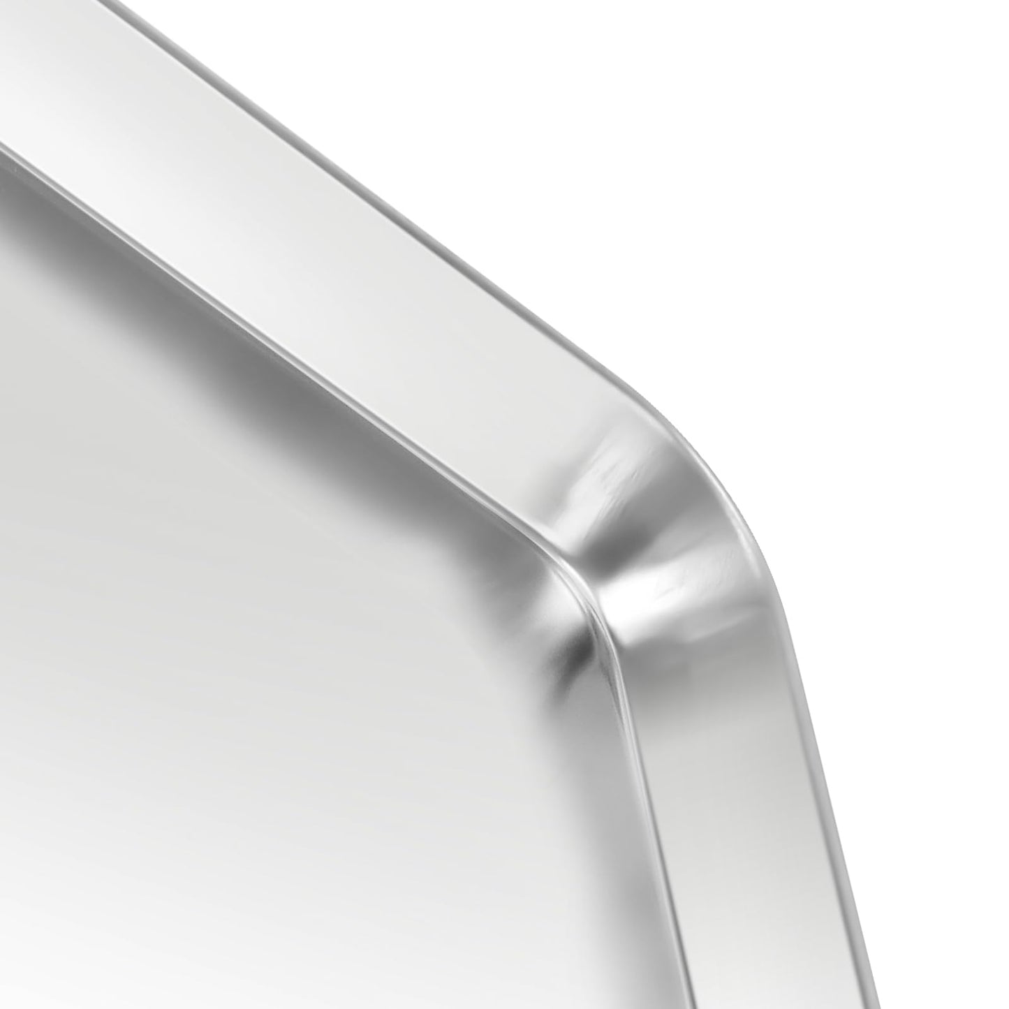 LEXININ Baking Sheet Set, 11.8 x 15.7 x 1 Inch, 8-Piece Stainless Steel Cookie Pan, Silver