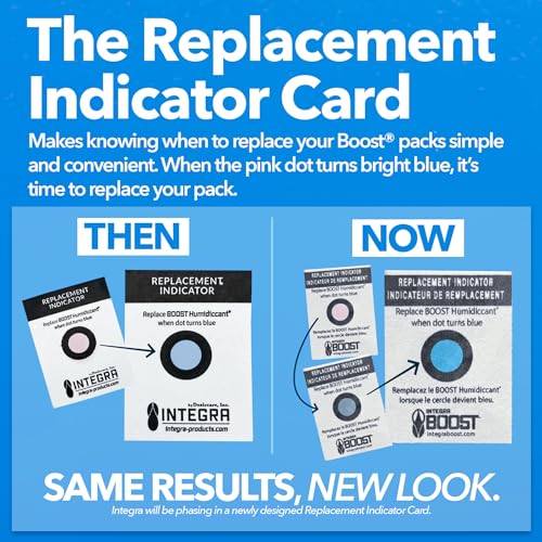 Integra Boost 2-Way Humidity Control Pack - Preserve Flavor & Control Humidity at 62% RH - Moisture Absorber for Herbs, Spices & More - 8 Gram (Pack of 50)