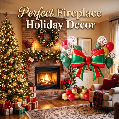 TiAaihion Red Green Gold Christmas Balloon Set 31PCS Holiday Party Decorations