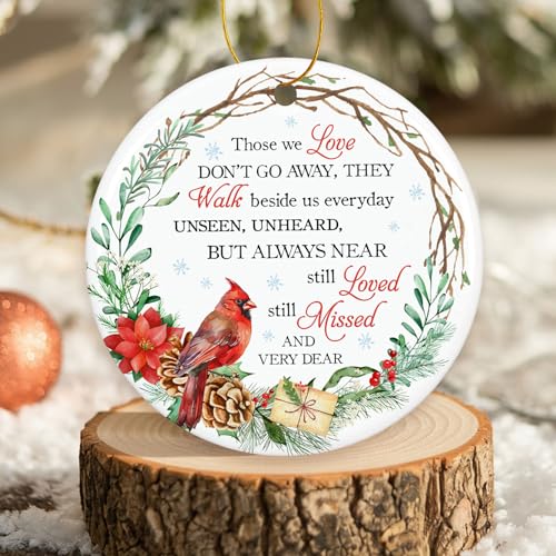 ZAGKOO Cardinal Christmas Ornament - Memorial