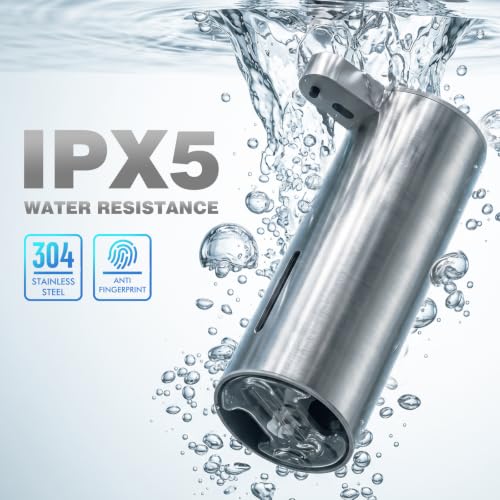 Automatic Touchless Soap Dispenser 13.5 Fl Oz Stainless Steel Wall Mount for Kitchen & Bathroom